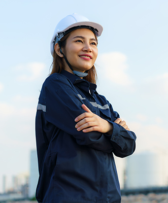 Female Engineer working